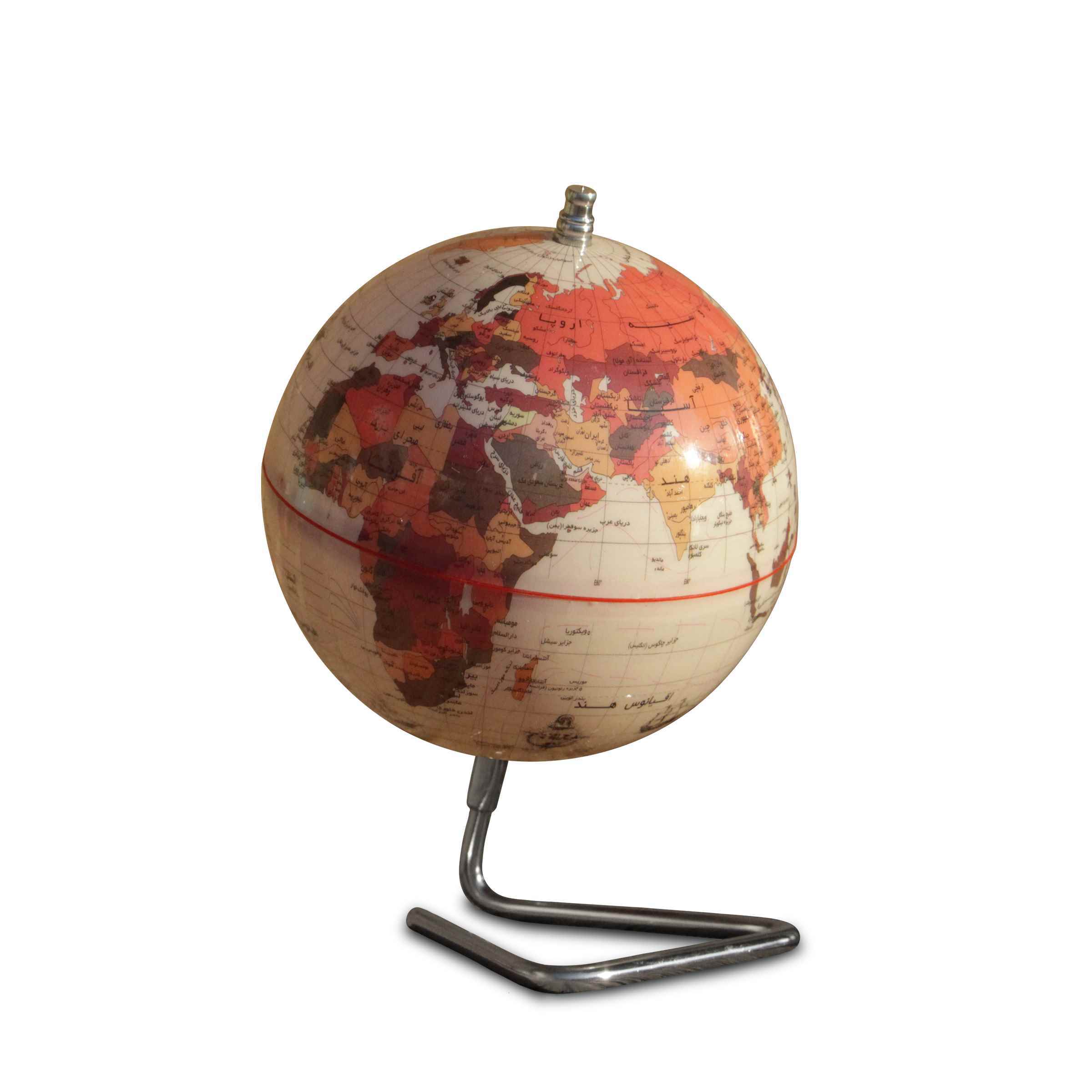 کره جغرافیایی سایز20 پایه هندسی کرم لاتین ایده