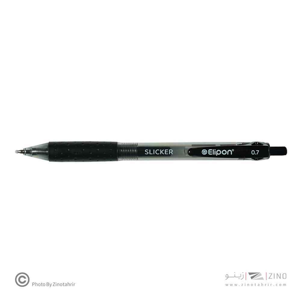 روان نویس فشاری اسلیکر مشکی 0/7 الیپون