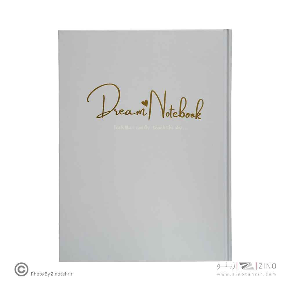 دفتر100برگ خطدارA4 ته دوخت جلدسخت طلاکوب/نقره برگ سری کیوت پالت کد70401