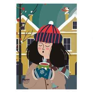 دفتر60برگ وزیری شومیزفانتزی الیپون کد220کارتن84عددی