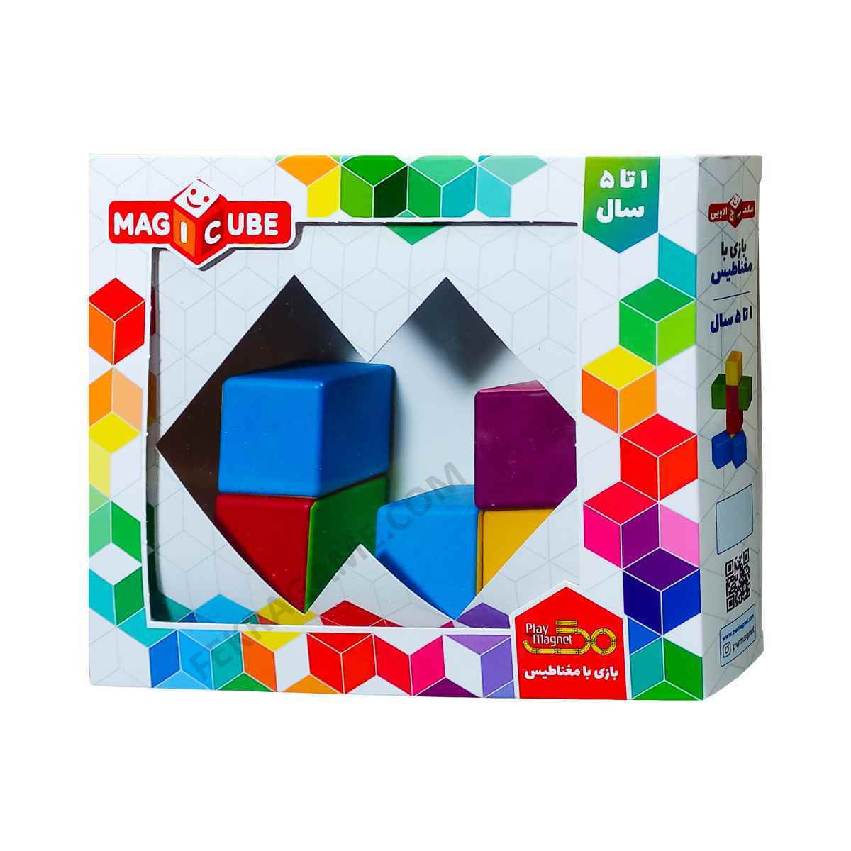 مکعب مگنتی هفت تایی رنگی (20)