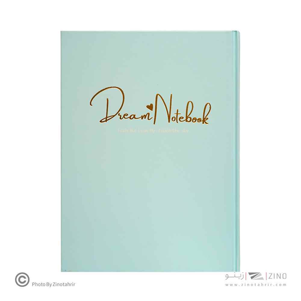 دفتر100برگ خطدارA4 ته دوخت جلدسخت طلاکوب/نقره برگ سری کیوت پالت کد70401