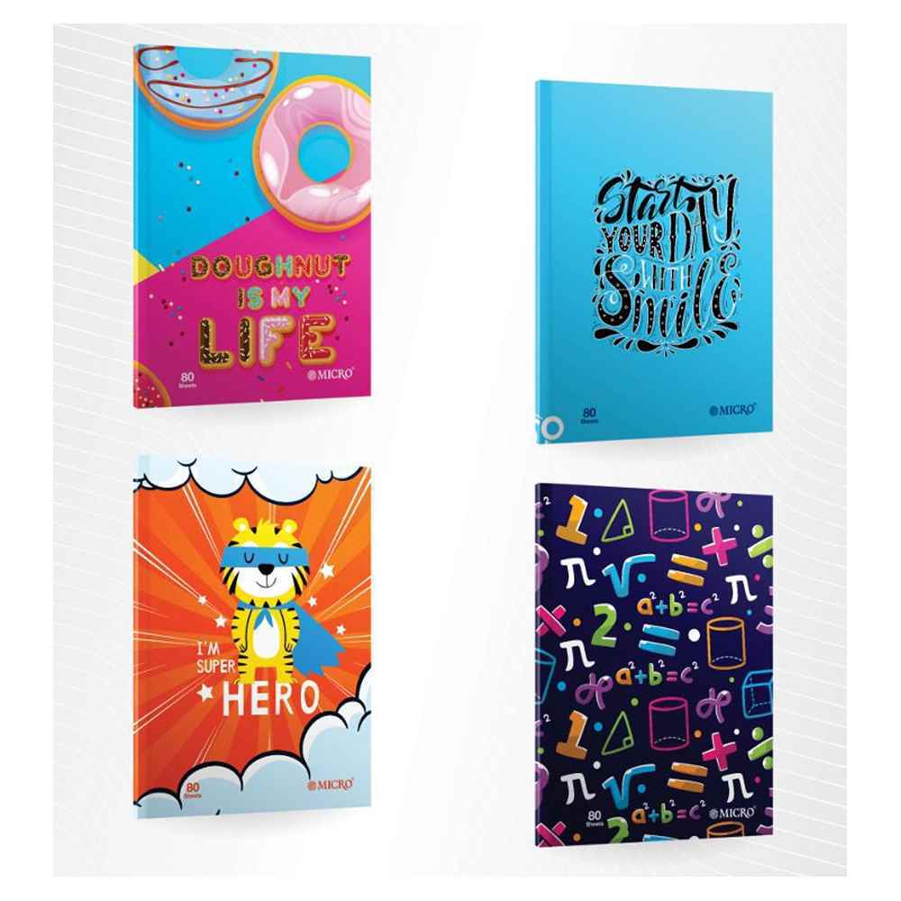 دفتر80برگ سه خط وزیری ته چسب میکرو کدD14