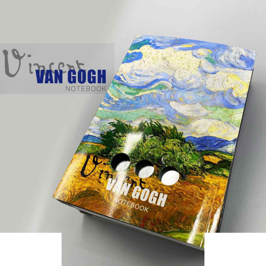 دفتریادداشت سری ونگوگ گلاسه سایز21*14 همیشه