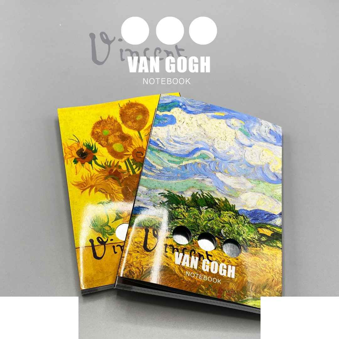 دفتریادداشت سری ونگوگ گلاسه سایز21*14 همیشه