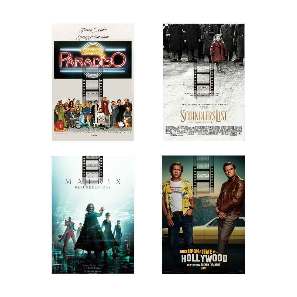 دفتریادداشت سری پوسترفیلم گلاسه سایز21*14 همیشه