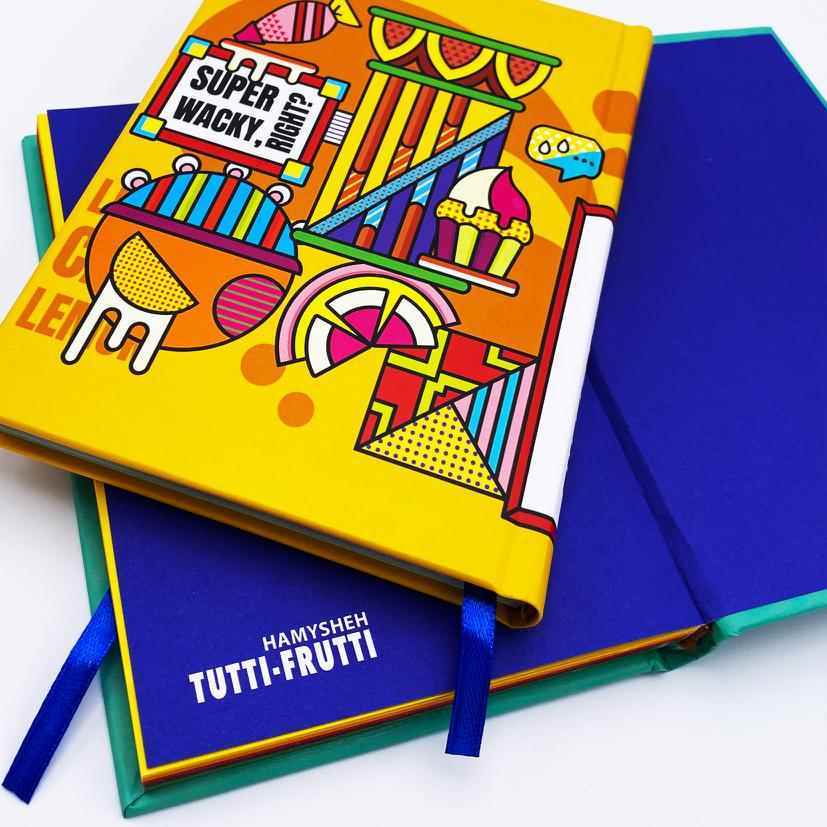 دفتریادداشت TUUTTI-FRUTTIهمیشه جلدسخت کاغذرنگی