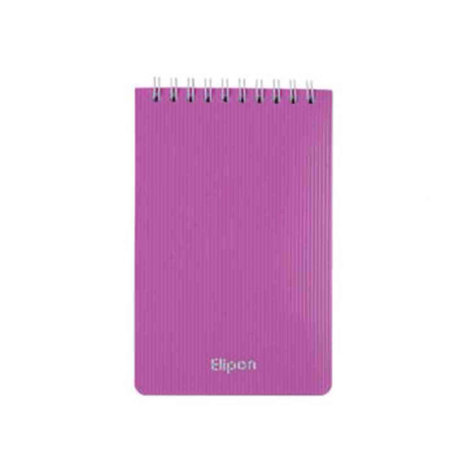 دفتریادداشت 80برگ 100*150سیمی جلدنرم فانتزی الیپون کد262کارتن132عددی