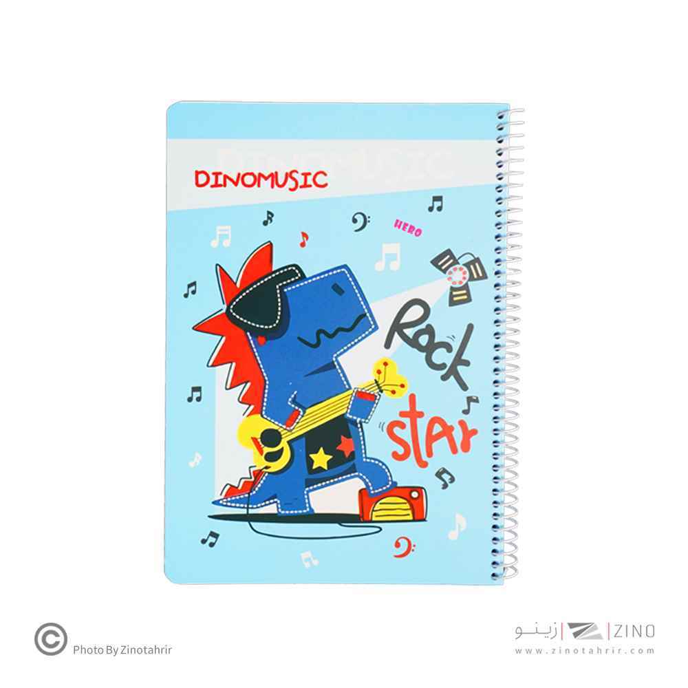 دفتر50برگ وزیری سیمی(حاشیه دار فانتزی) هیرو