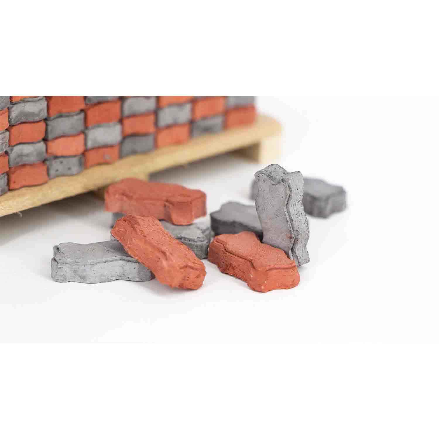 سنگ فرش موجی مقیاس1/12تعداد400عددی اشل 