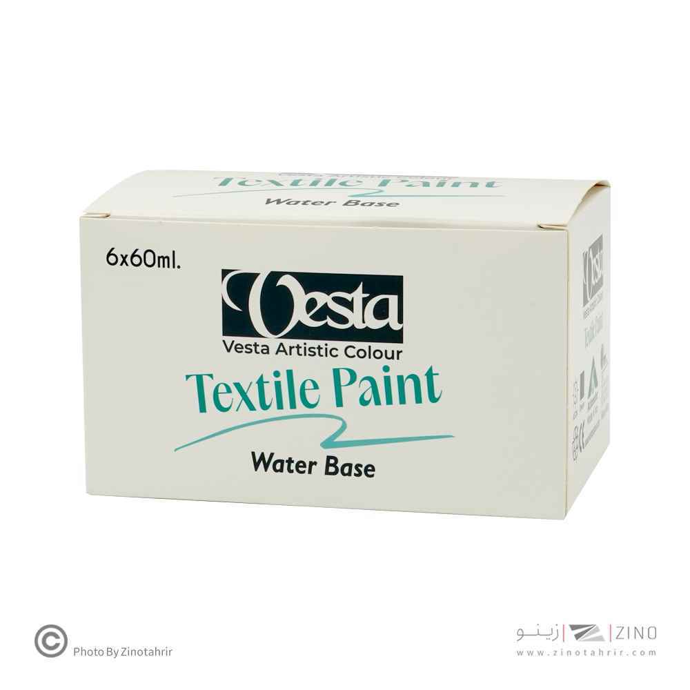 رنگ پارچه 6رنگ وستا 