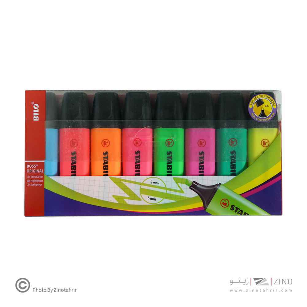 علامت زن جور8رنگ باس اورجینال(فلورسنت)استابیلو کد70/8