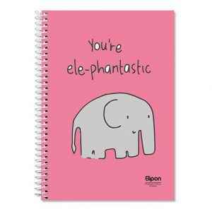 دفتر60برگ دوخط وزیری سیمی فانتزی الیپون کد259کارتن72عددی