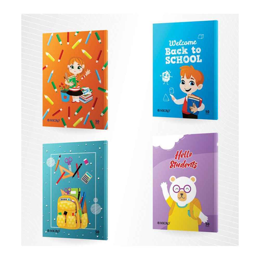 دفتر شطرنجی50برگ ته چسب میکرو کدD19