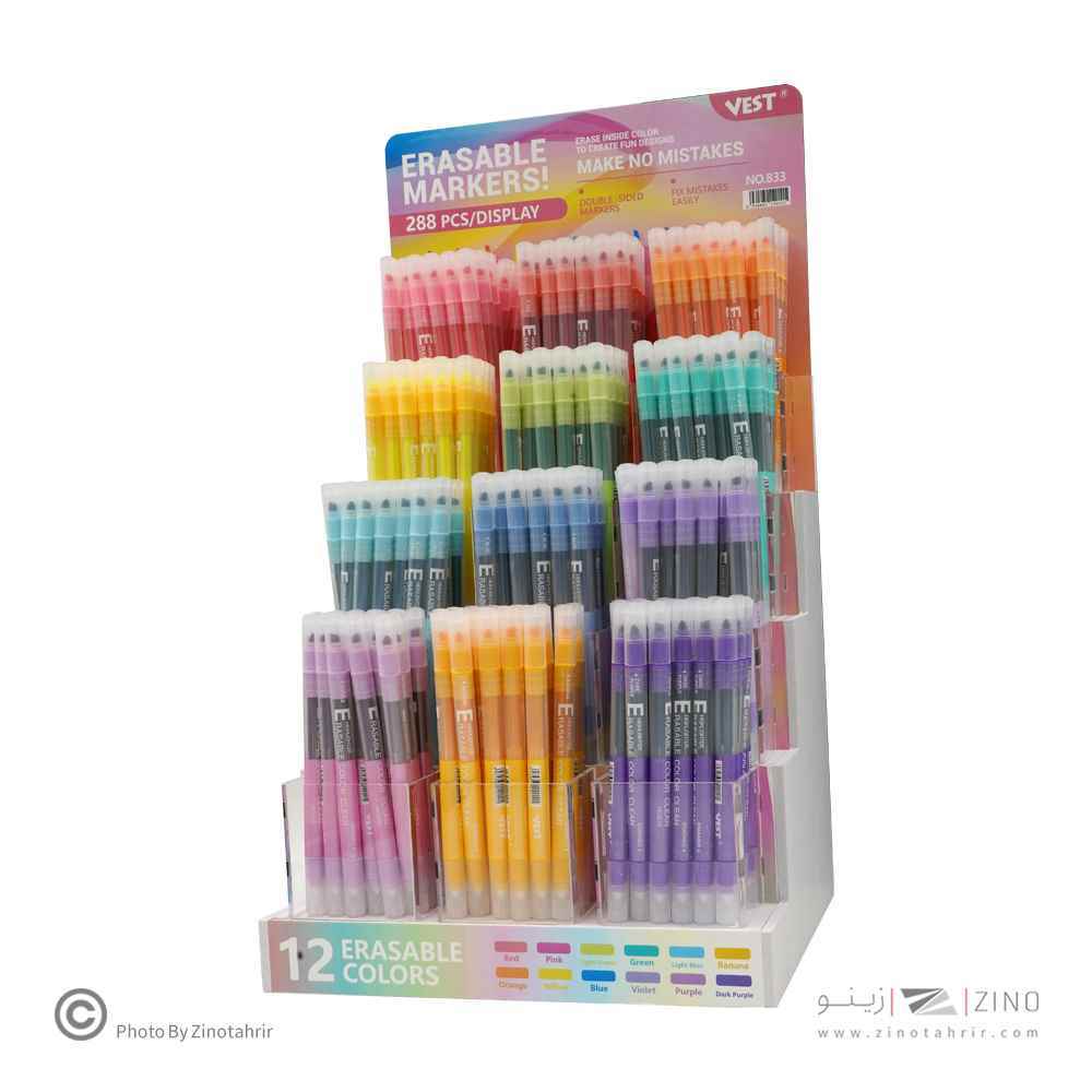 علامت زن رنگ جور قلمی(2سر،پاکن دار)وست کد833