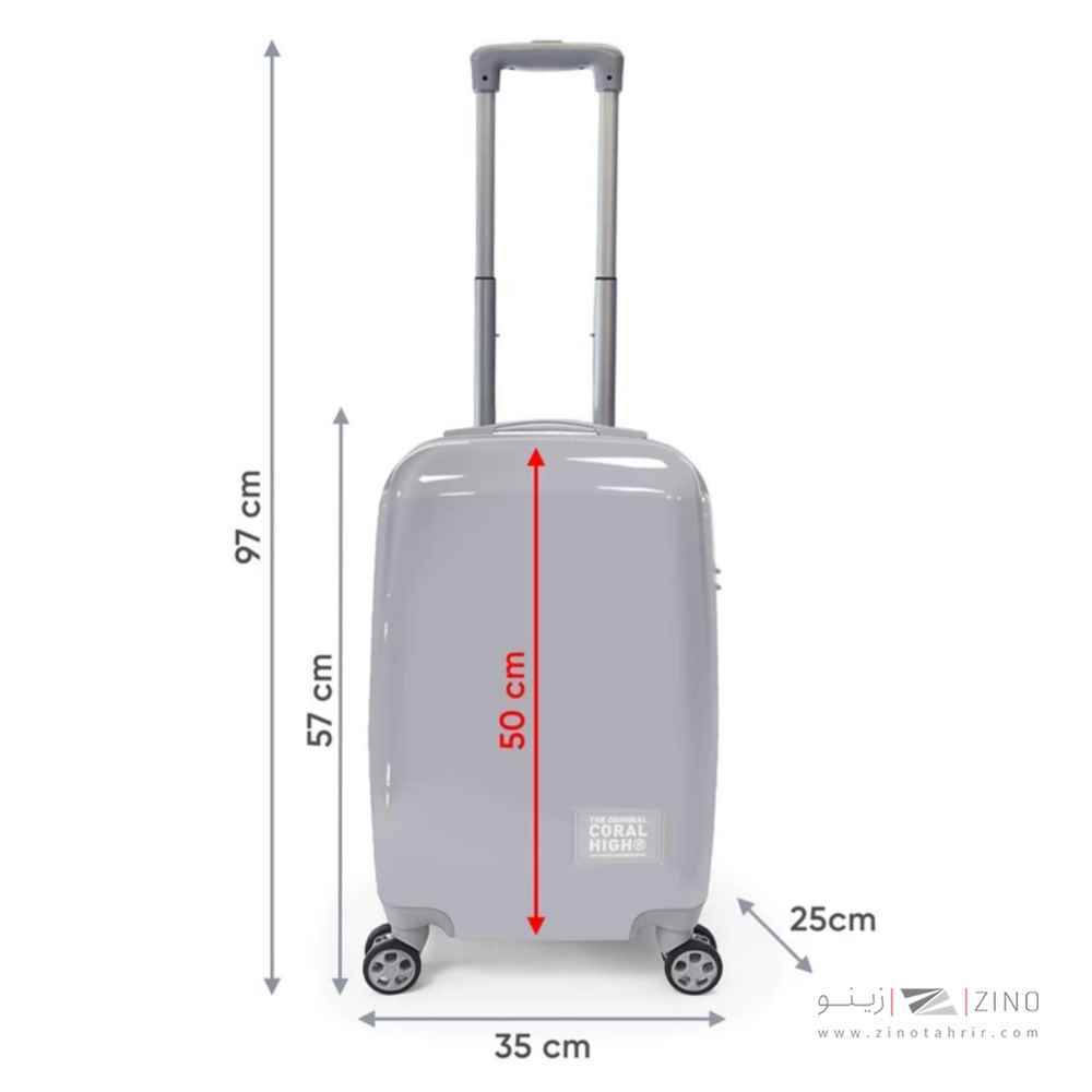 چمدان چرخ دار پلی کربنات کابین سایز34*24*24یایگان کد16532