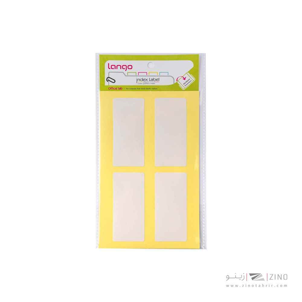 برچسب دورسفیدسایز30*65میلیمتری 5برگی لانگوکدB-54