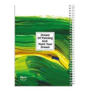 دفتر60برگ نقاشی سیمی وزیری فانتزی الیپون کد255کارتن 72عددی