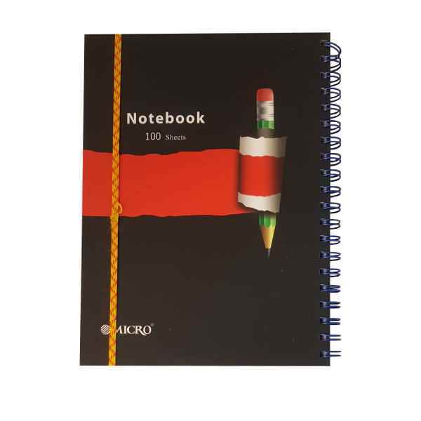 دفتر100برگ B5سیمی کشدار طرح دارکلاسیک میکرو 