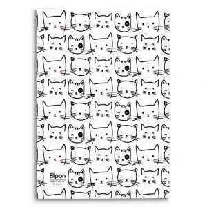 دفتر60برگ وزیری شومیزفانتزی الیپون کد220کارتن84عددی