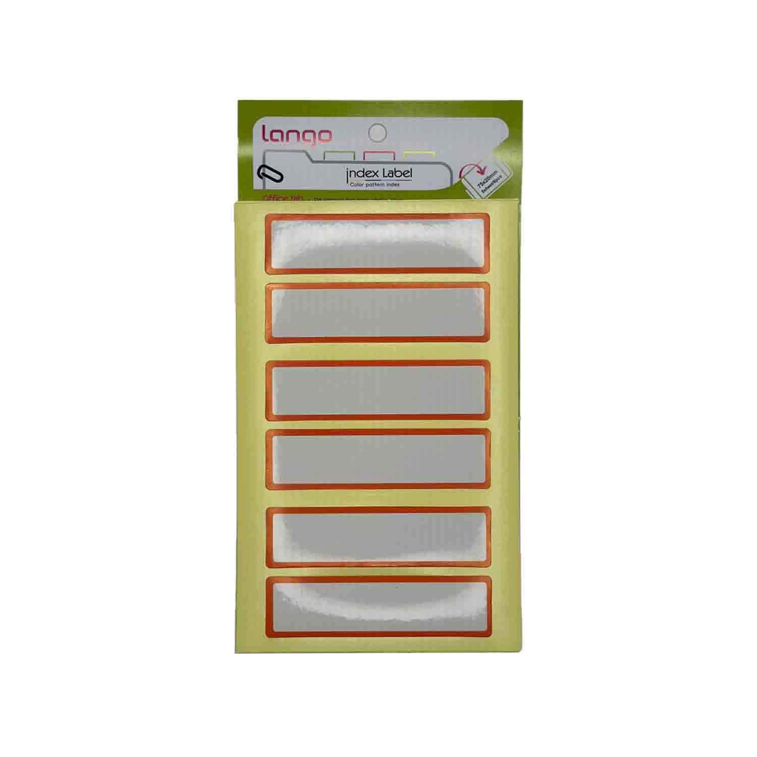 برچسب دورقرمز سایز20*75میلیمتر5برگی لانگوکدB-56