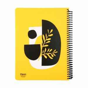 دفتر100برگ رحلی سیمی جلدطلق فانتزی الیپون کد813کارتن24عددی