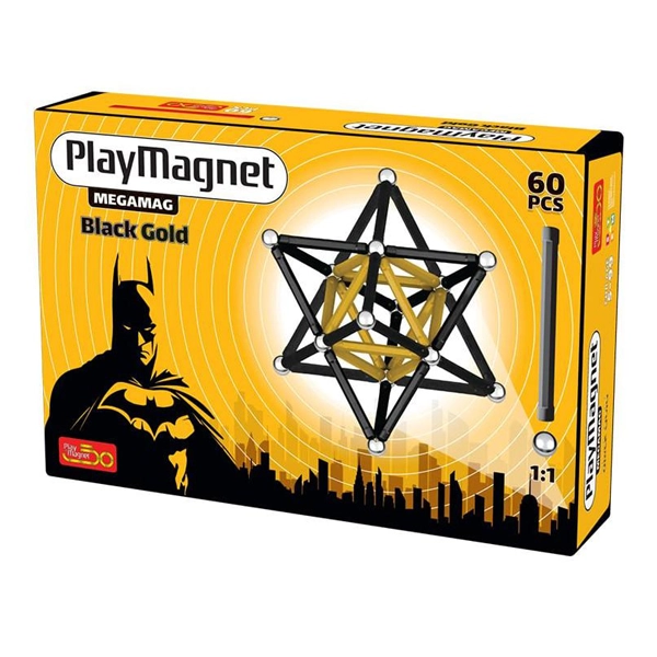 مگنت سبک مشکی طلایی بتمن 60 قطعه (24)