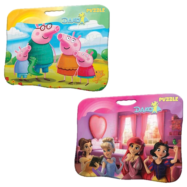 پازل ورقی 40 قطعه دسته دار داکو (100)