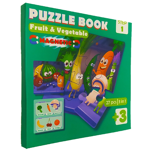 پازل بوک مگنتی میوه و سبزی 27قطعه (24)