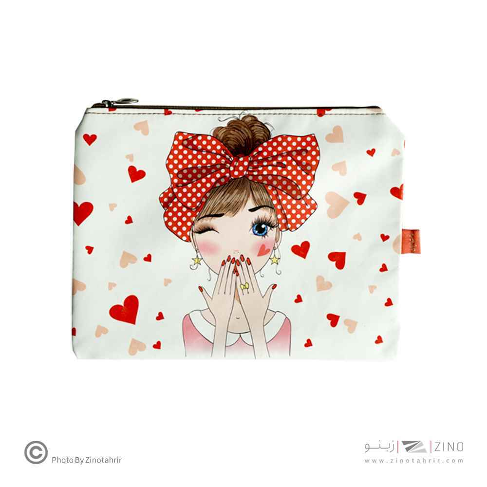 پاکت چرمی A5متوسط زیپ دار درسا آوای تحریر کدPA50202 جدید