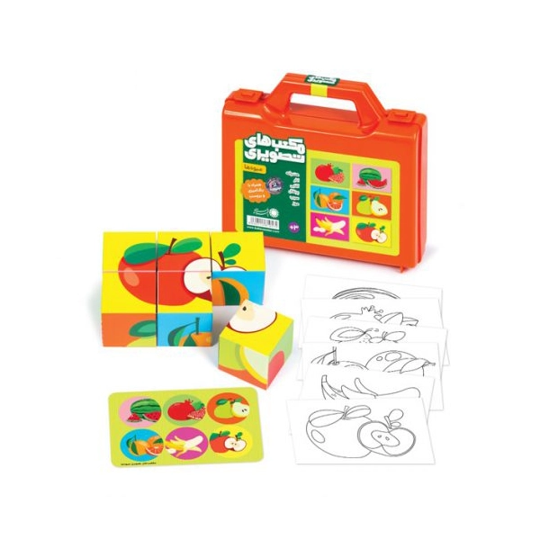 مکعب تصویری میوه ها 6 عددی (24)