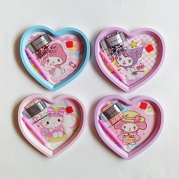 نقاشی الماسی قلبی (بسته 20 عددی)