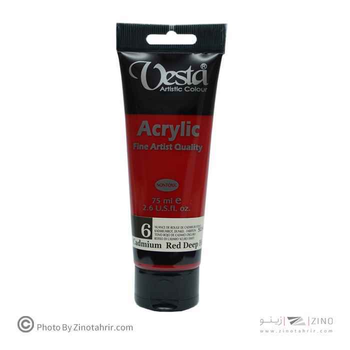رنگ اکریلیک 75میل وستا کد6
