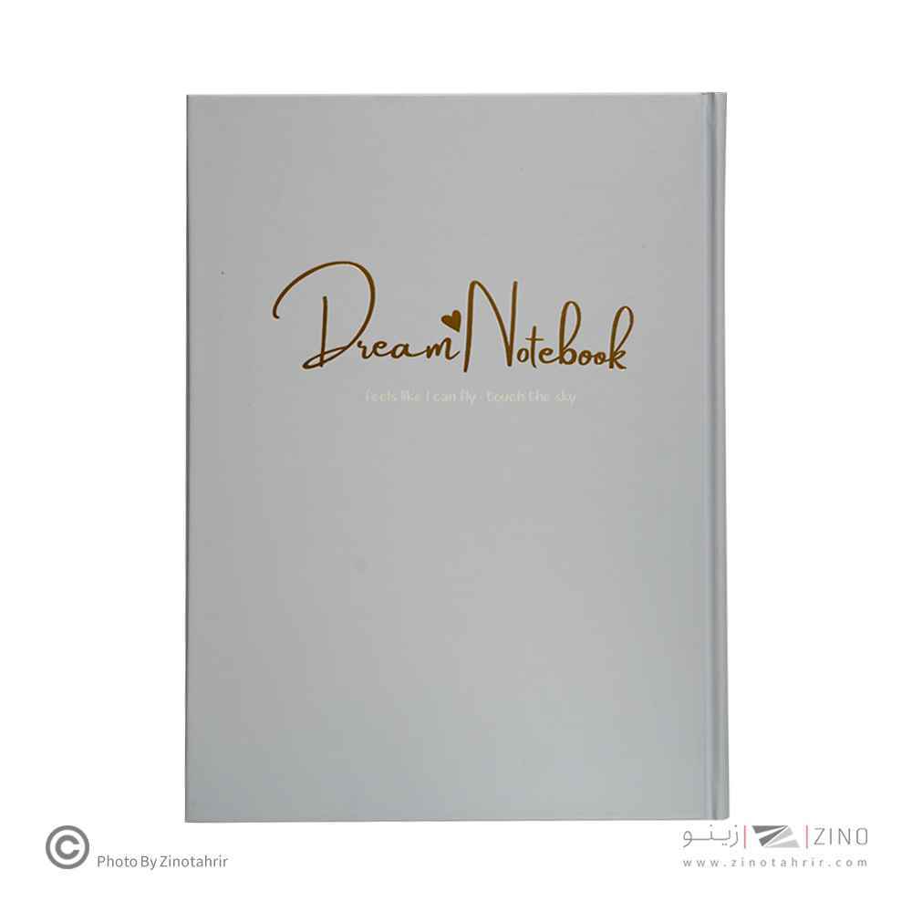 دفتر100برگ خطدارA4 ته دوخت جلدسخت طلاکوب/نقره برگ سری کیوت پالت کد70401