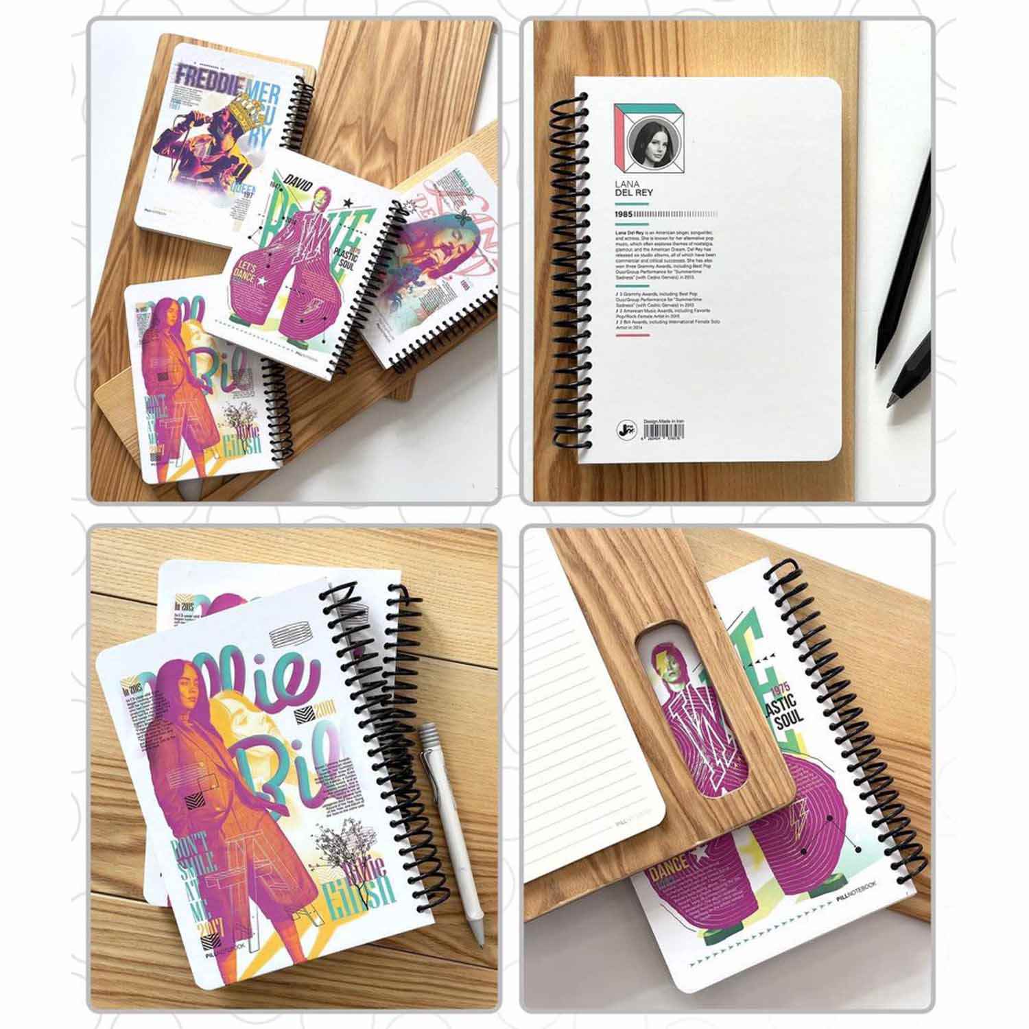 دفتررقعی سایز14*20لجندپیل سری خوانندگان