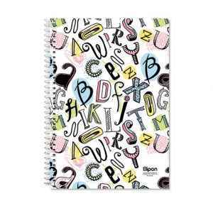 دفتر60برگ دوخط وزیری سیمی فانتزی الیپون کد259کارتن72عددی