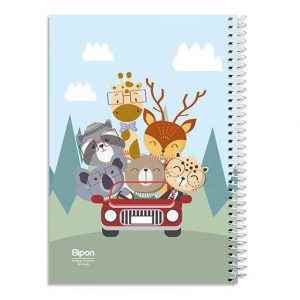 دفتر60برگ نقاشی سیمی وزیری فانتزی الیپون کد255کارتن 72عددی