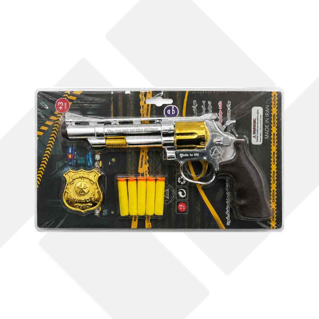 هفت تیر کابوی مشکی با آرم آتا 72