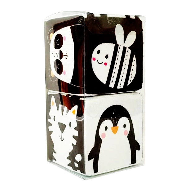 مکعب سیاه و سفید نوزاد جغجغه ای