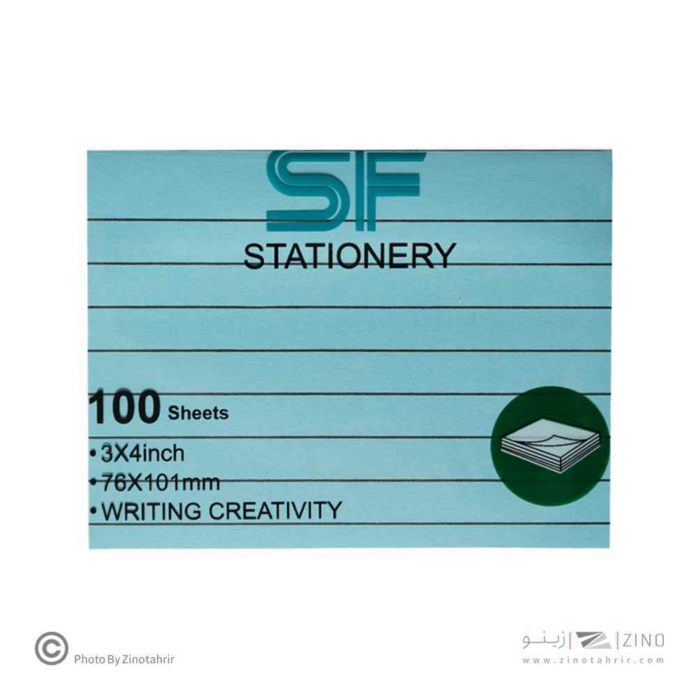 پست ایت100برگ76*101الوان خطدار پاستلی اس اف کدSF-311