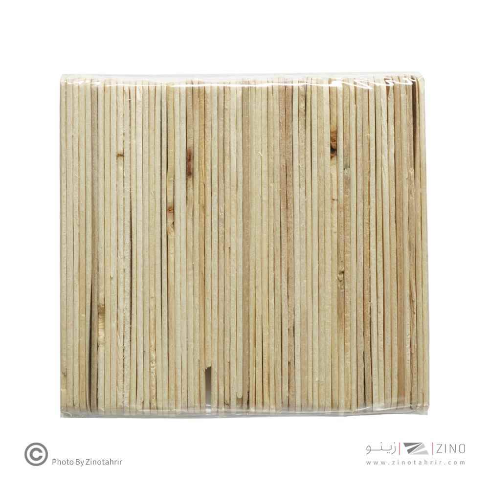 چوب بستنی باریک سفید لوکس صبا متالیک 