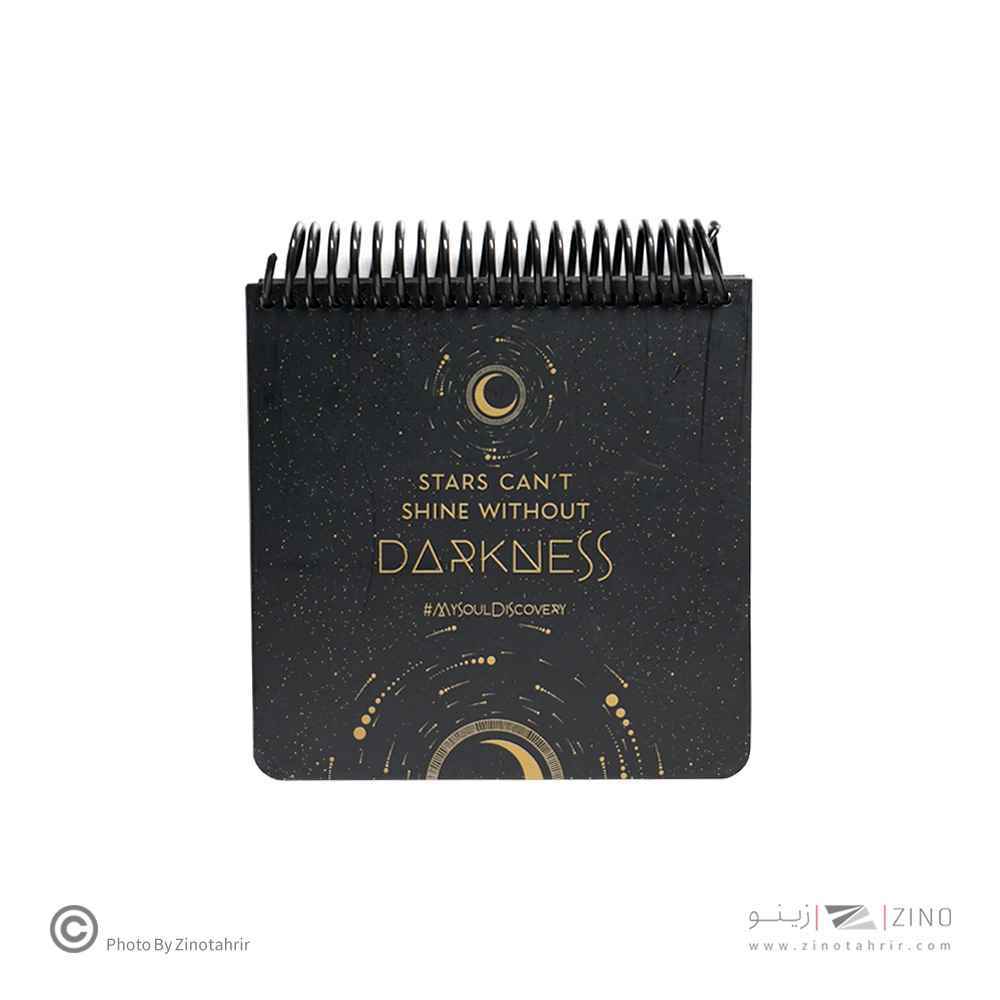 دفتر80برگ کاغذ مشکی(بی خط)140*140سیمی جلد سخت لانگو کدBN-405