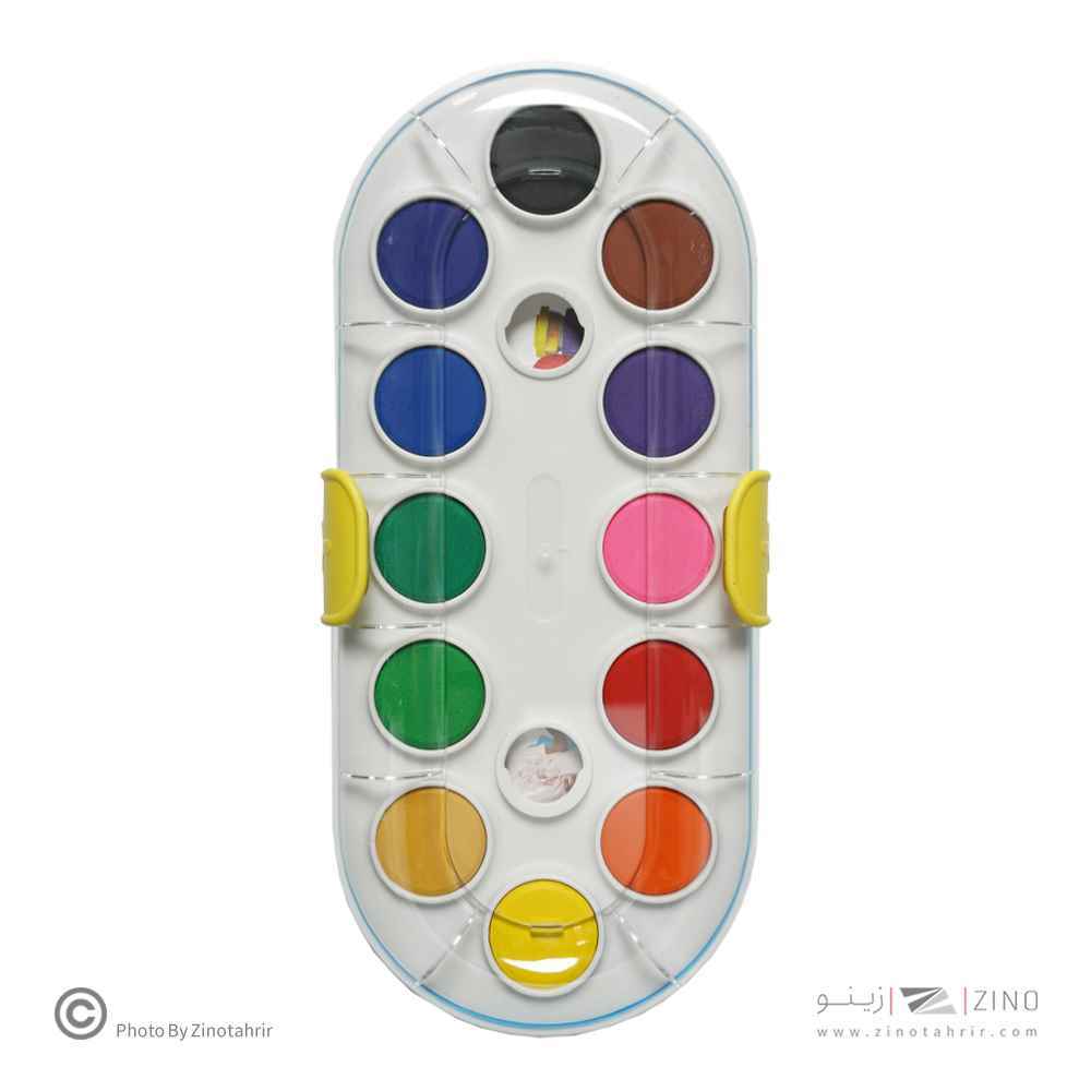 آبرنگ12رنگ حرفه ای / آرتیست بیضی اسکول فنز کد92421