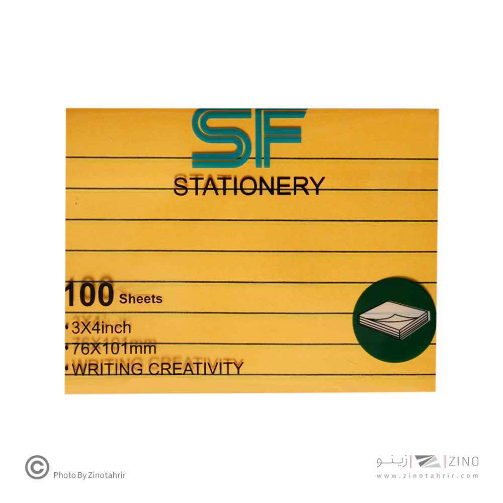 پست ایت100برگ76*101الوان خطدارفسفری اس اف کد SF-304