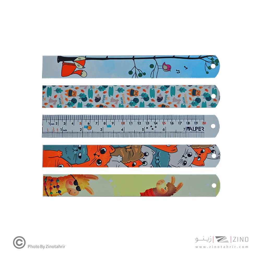 خط کش 20سانت فانتزی فلزی آلپر