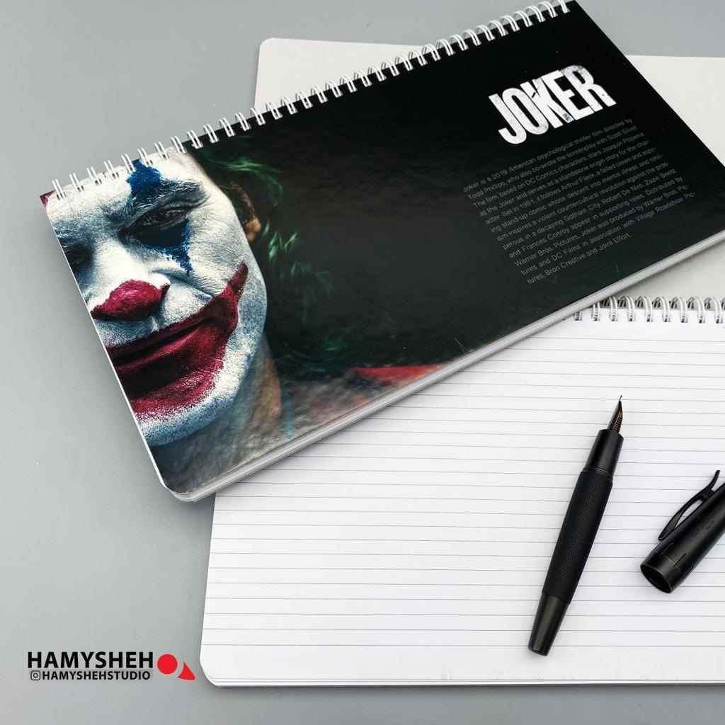 دفتریادداشت گلاسه جلد سخت جوکر31* 17همیشه