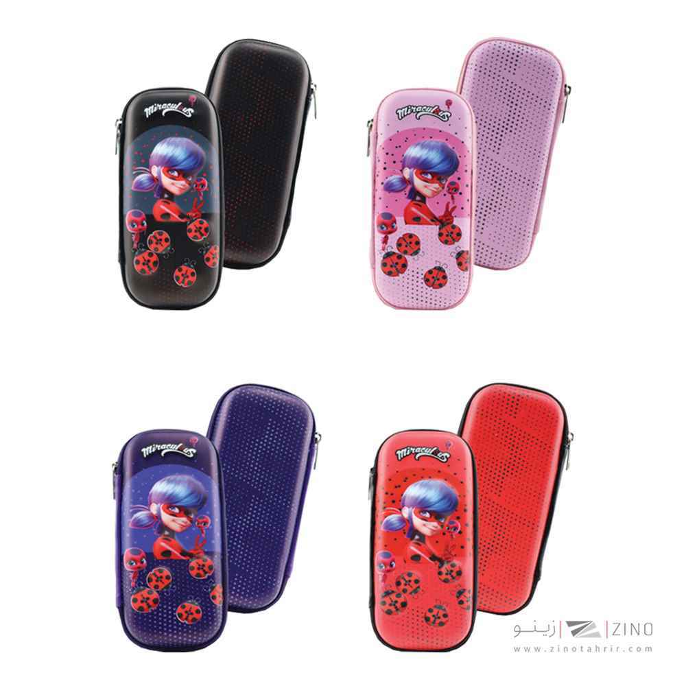 جامدادی تک زیپ هاردباکس برجسته دخترکفشدوزک عرش کد261