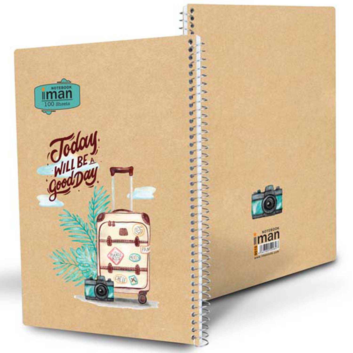 دفتر100برگ کد9510ایمان گلاسه طرح کرافت