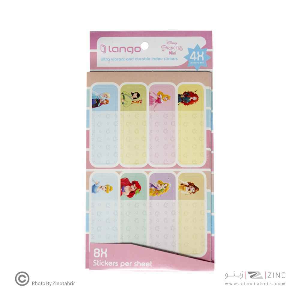 برچسب اسم فانتزی 4برگی لانگو طرح پرنسس مینی