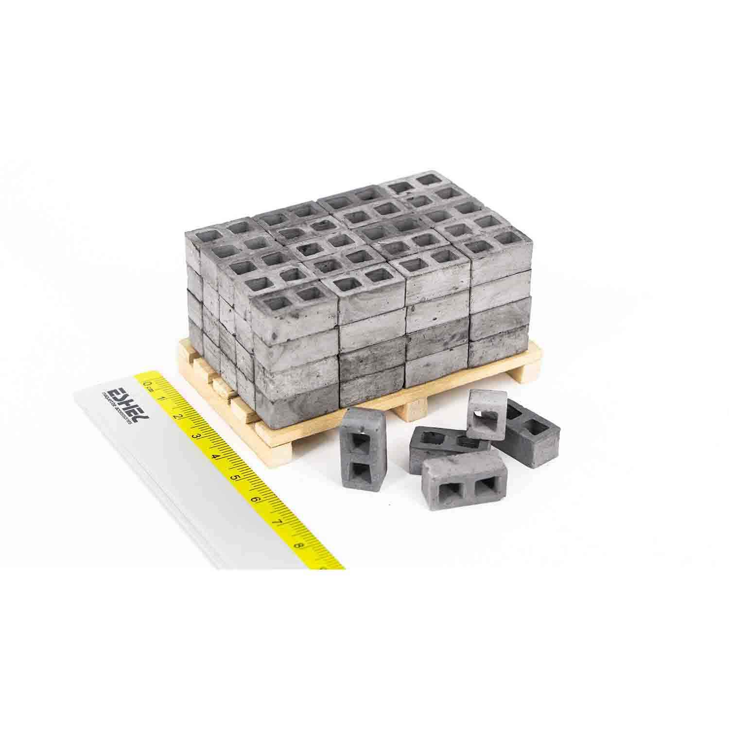 بلوک سیمانی ساده مقیاس 1/24  تعداد 400عددی اشل 